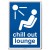 Placa metalica - Chill Out Lounge - 10x14 cm